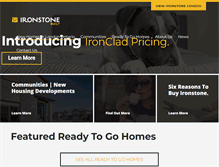 Tablet Screenshot of ironstonebuilt.com